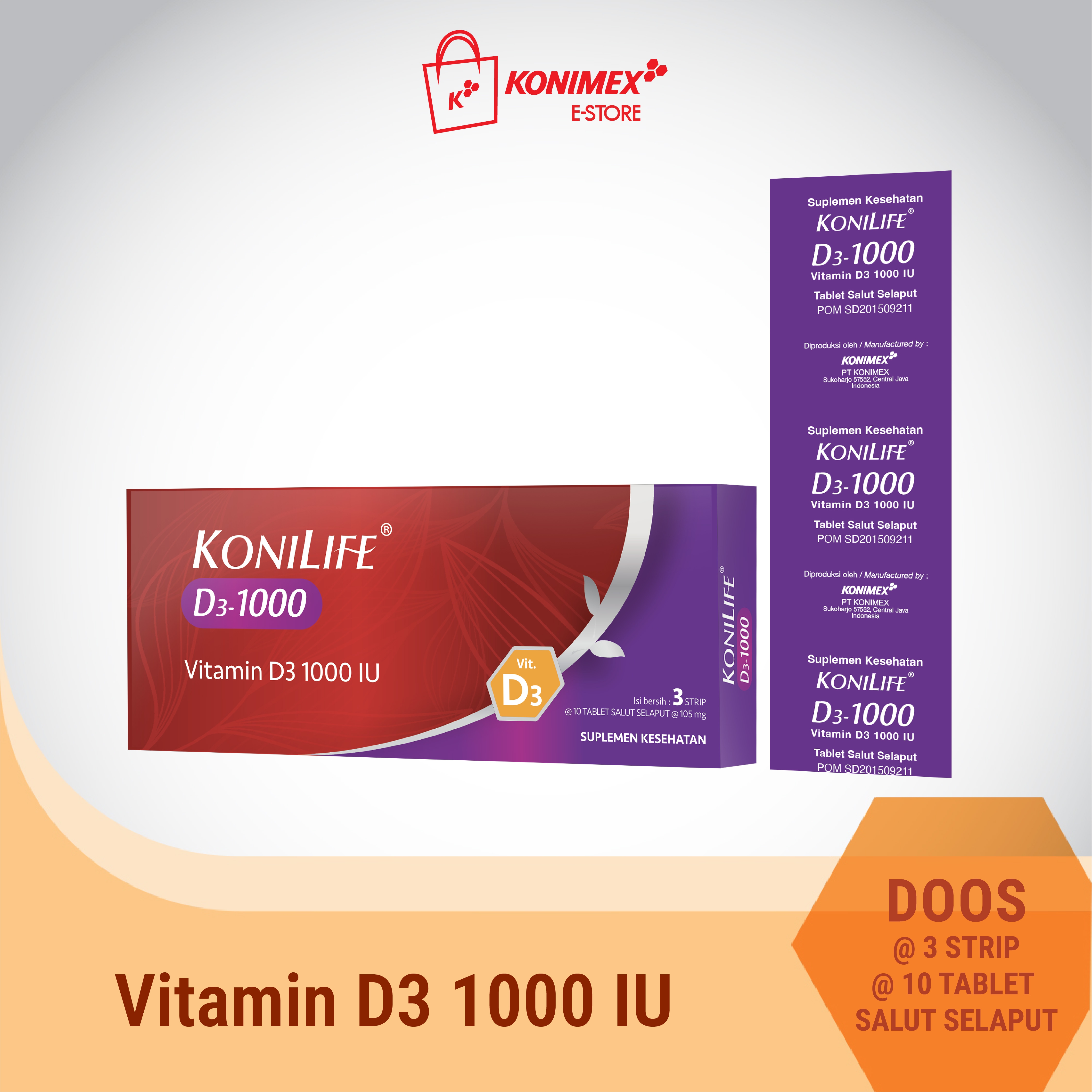 Konilife D1000 - 3 strip