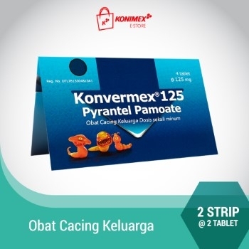 Konvermex 125 Tablet Obat Cacing Keluarga