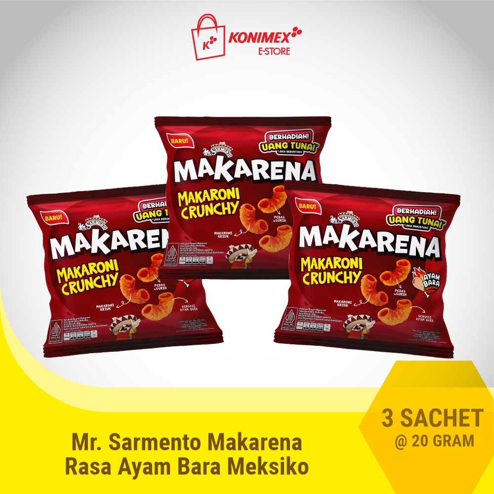 Mr Sarmento Makarena Rasa Ayam Bara 20 g 3 sachet