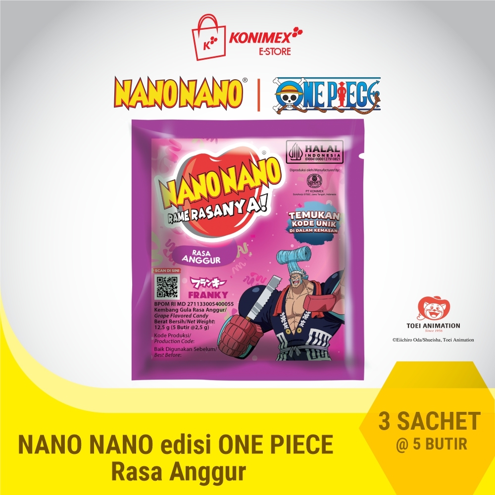 Nano Nano Anggur 3 sachet isi 5 butir