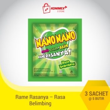 NANO NANO MANISAN BELIMBING (dijual per 3 sachet)