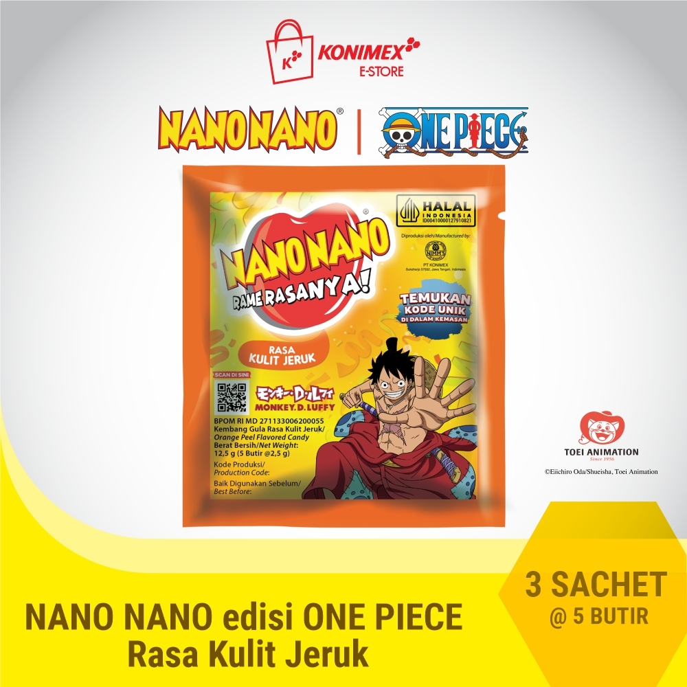 Nano Nano Manisan Kulit Jeruk 3 sachet