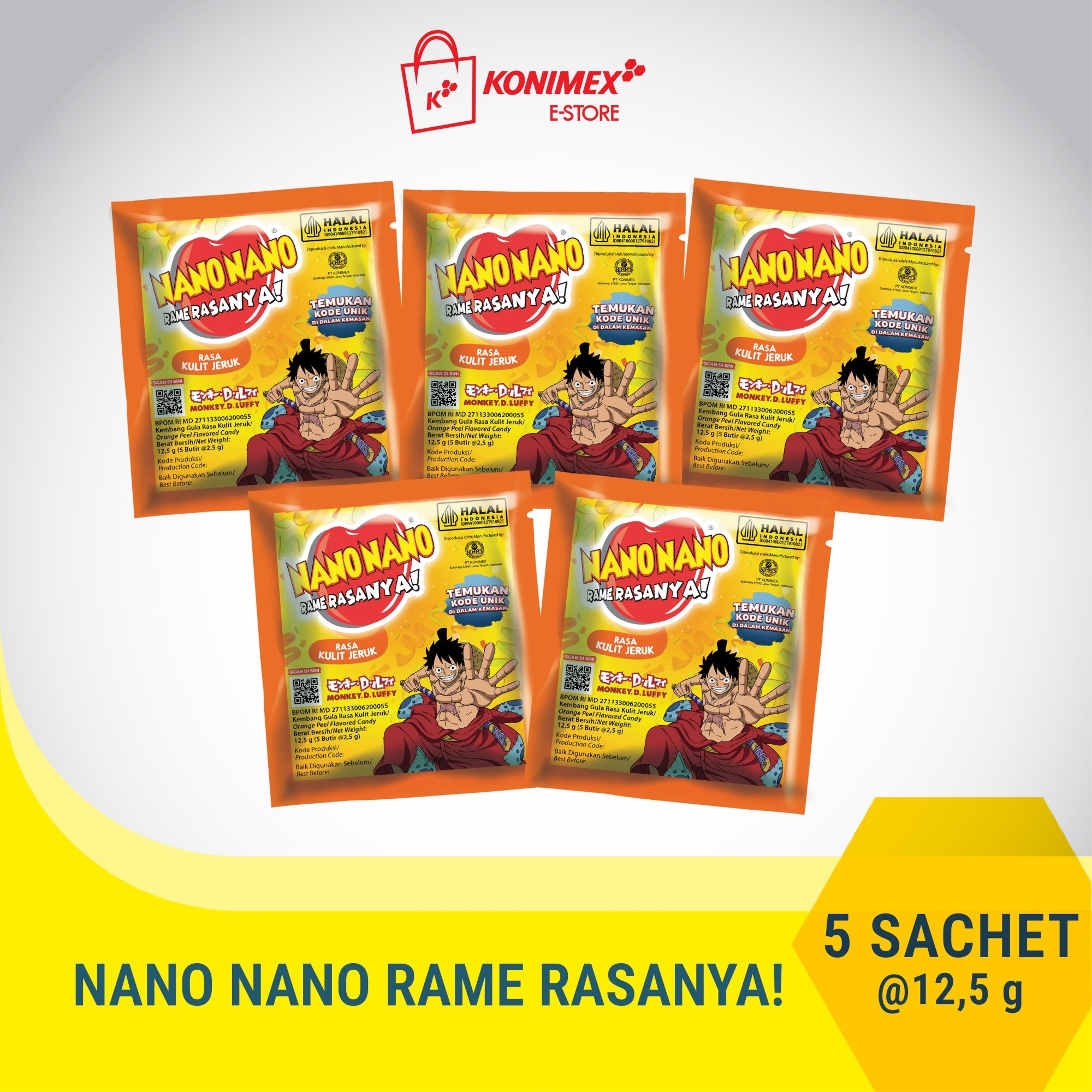 Nano Nano Manisan Kulit Jeruk 5 sachet
