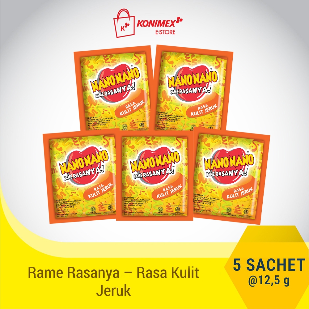 Nano Nano Manisan Kulit Jeruk 5 sachet