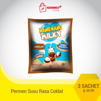 NANO NANO MILKY COKLAT (dijual per 3 sachet)