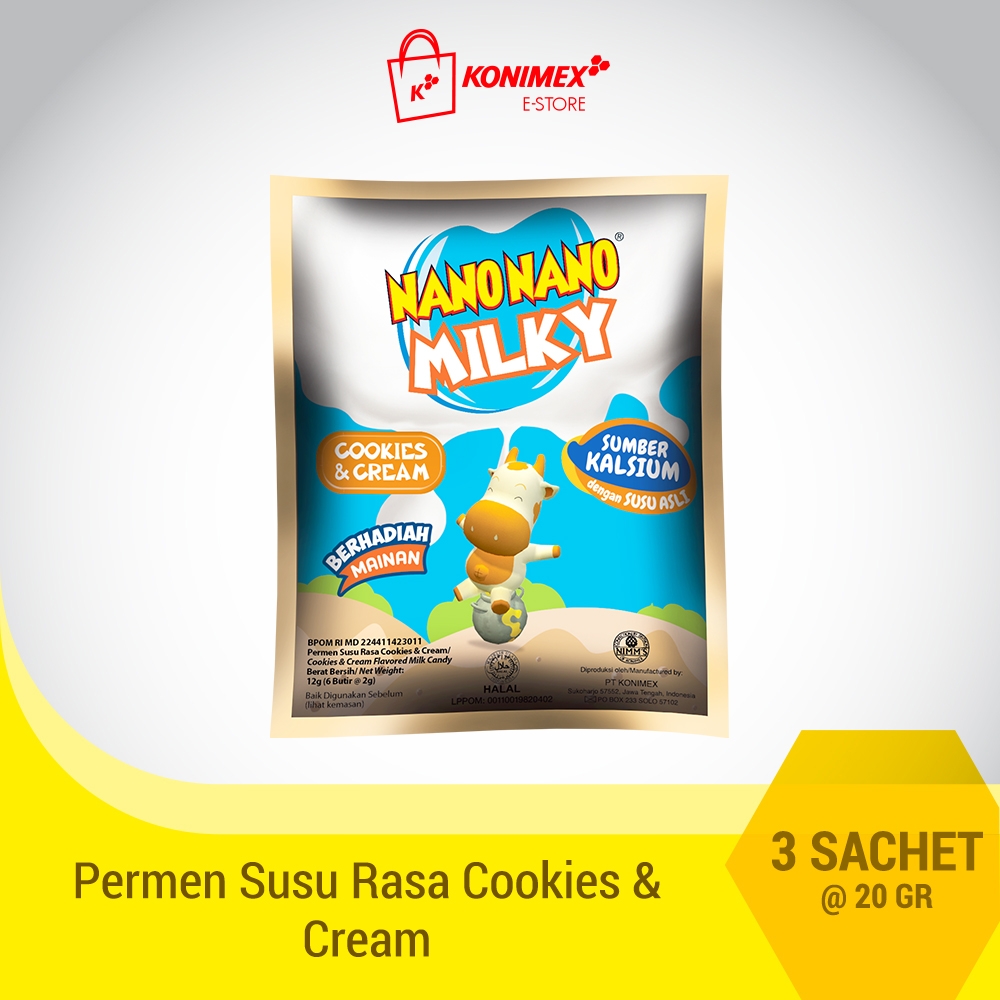 Nano Nano Milky Cookies&Cream 3 sachet