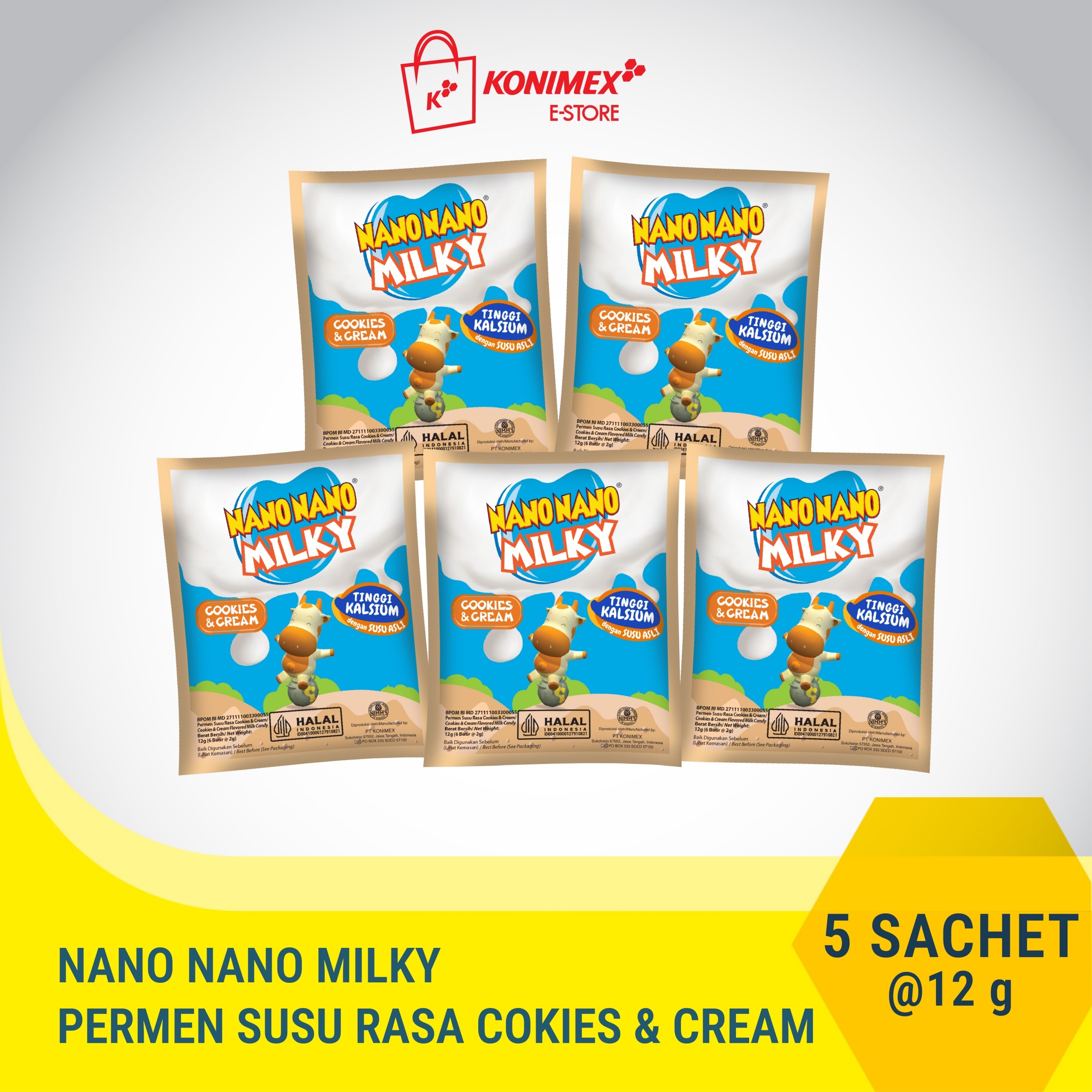 Nano Nano Milky Cookies&Cream 5 sachet