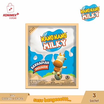NANO NANO MILKY COOKIES & CREAM (dijual per 3 sachet)