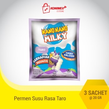 NANO NANO MILKY TARO (dijual per 3 sachet)