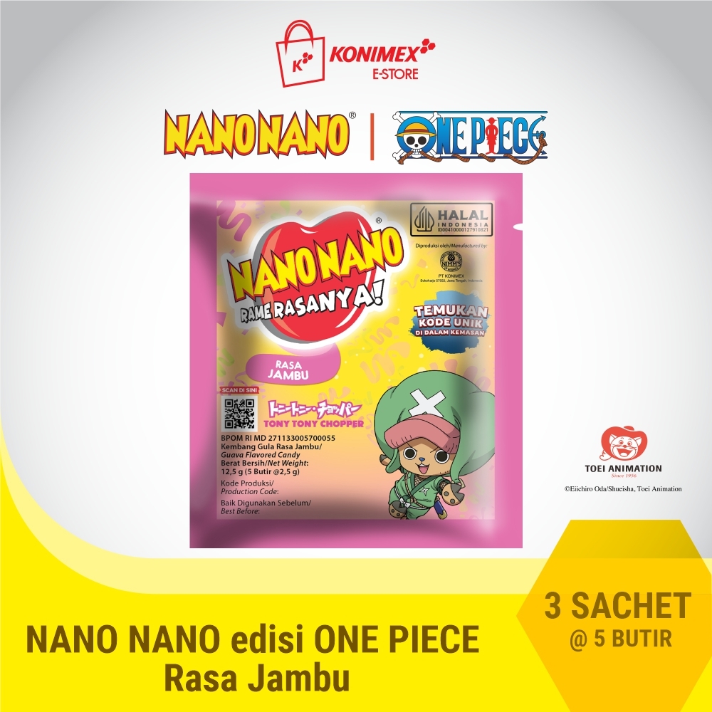Nano Nano Rasa Jambu 3 sachet isi 5 butir 