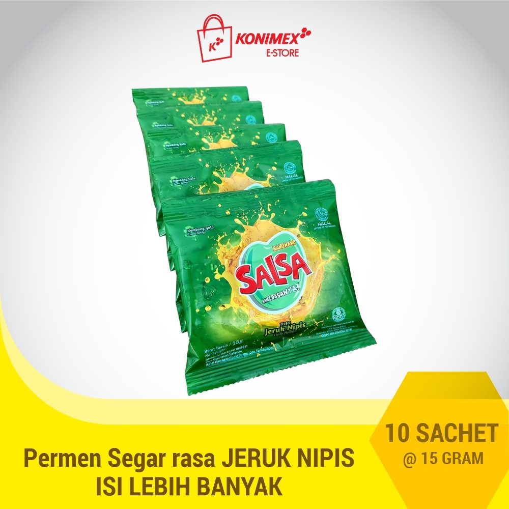 Nano Nano Salsa Jeruk Nipis 15 G 10pcs Renteng