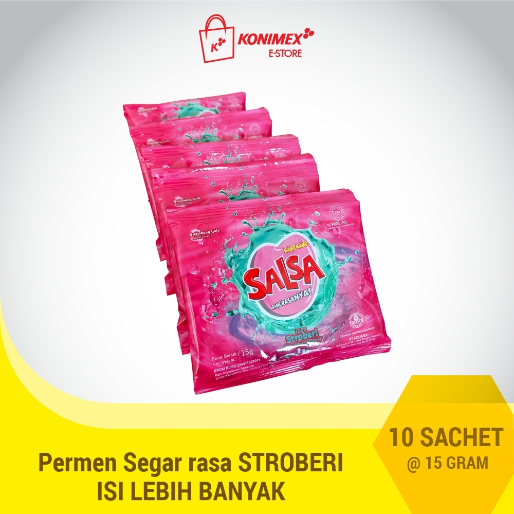 Nano Nano Salsa Stroberi 15 G 10pcs Renteng