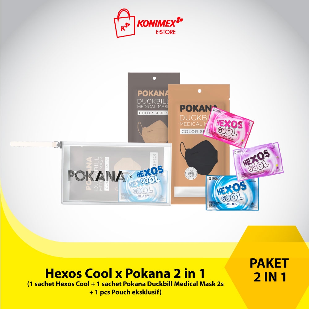 Paket 2 in 1 Hexos Cool x Pokana - Hexos Cool Blossom