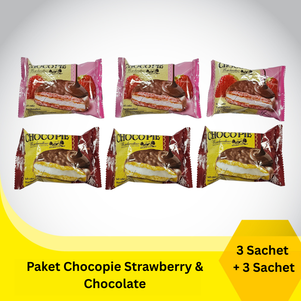 Paket Chocopie Strawberry & Chocolate