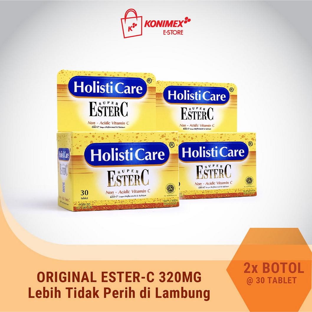 Paket isi 2 Holisticare EsterC 30 tablet lebih tidak perih d