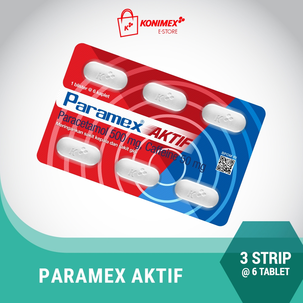 Paramex Aktif Untuk Meringankan Sakit Kepala & Sakit Gigi