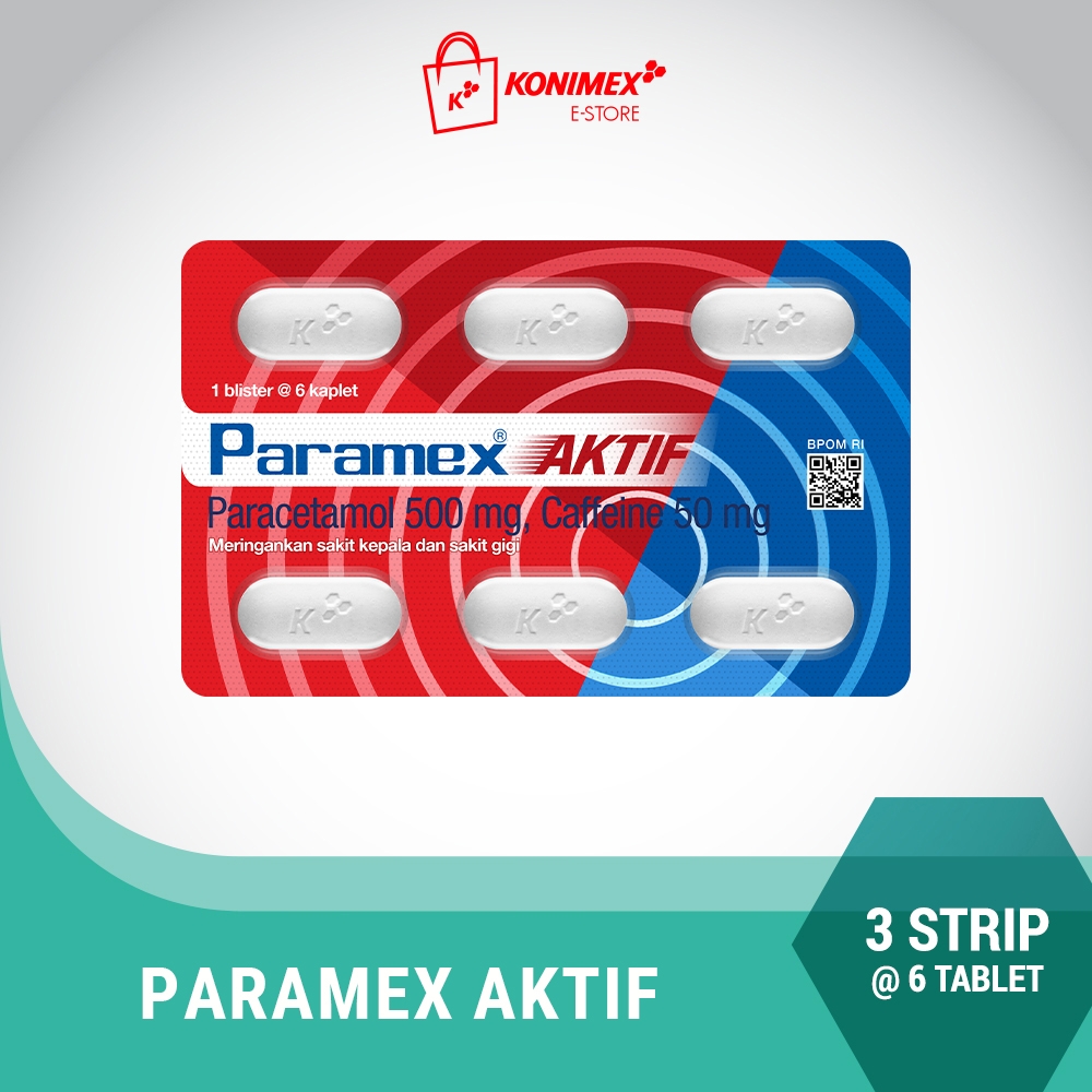 Paramex Aktif Untuk Meringankan Sakit Kepala & Sakit Gigi