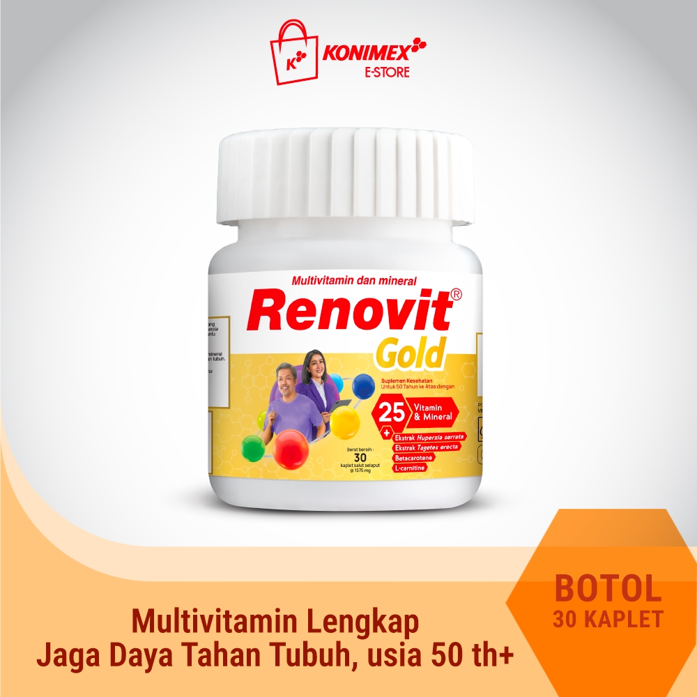Renovit Gold Multivitamin & Mineral Botol 30