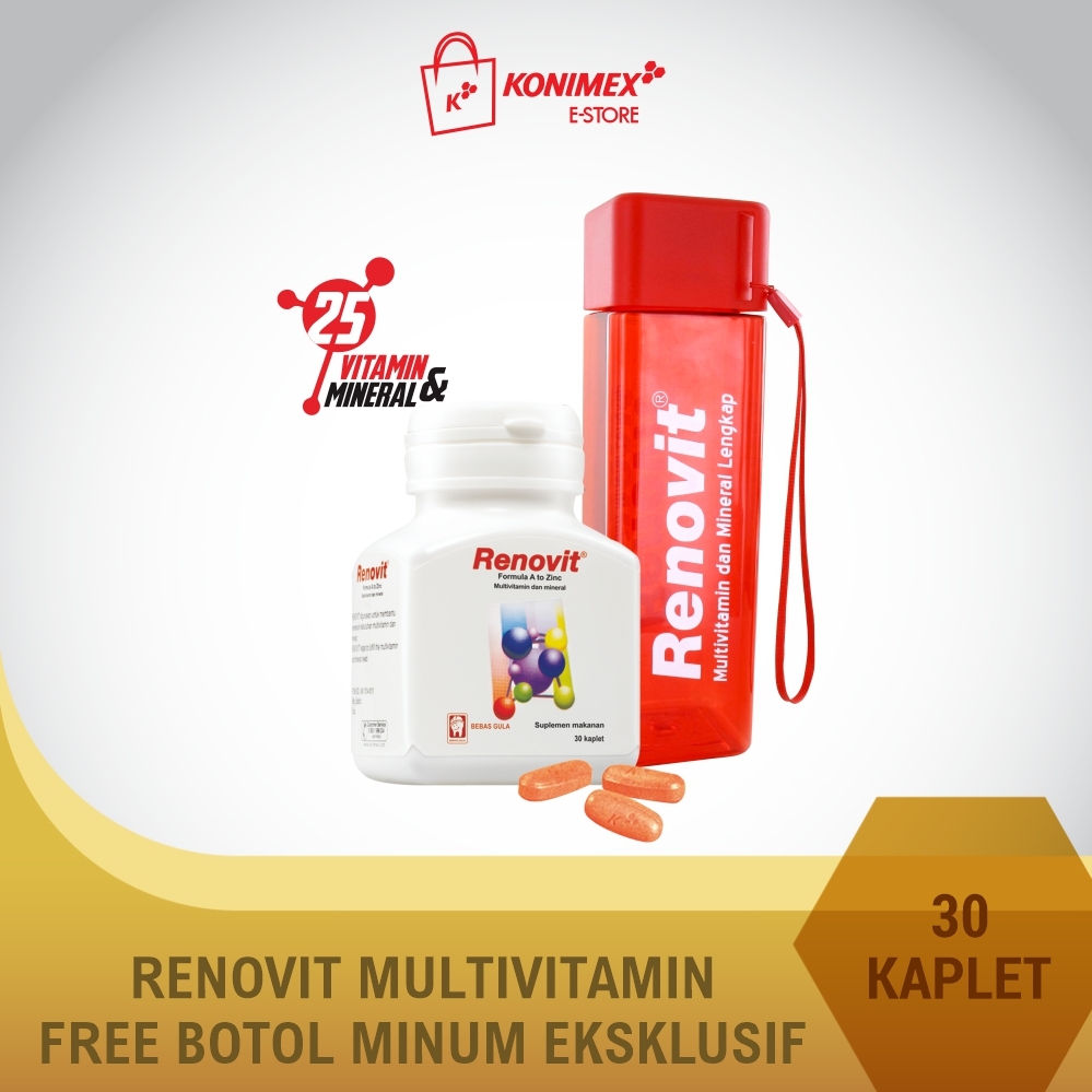 Renovit Multivitamin Bonus Botol Minum Eksklusif