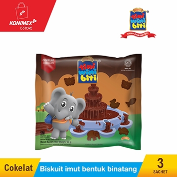 TINI WINI BITI COKLAT (dijual per 3 sak)