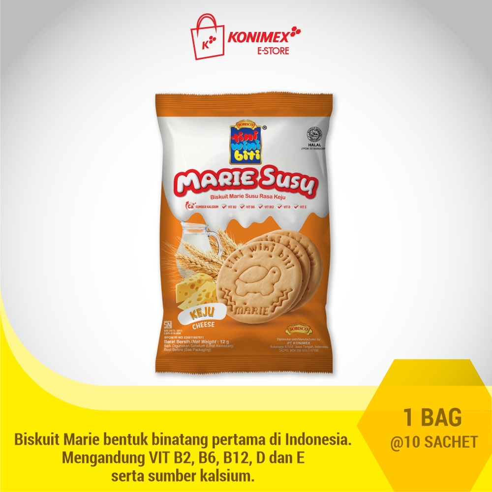 TINI WINI BITI Marie Keju 12gr 10 Sachet