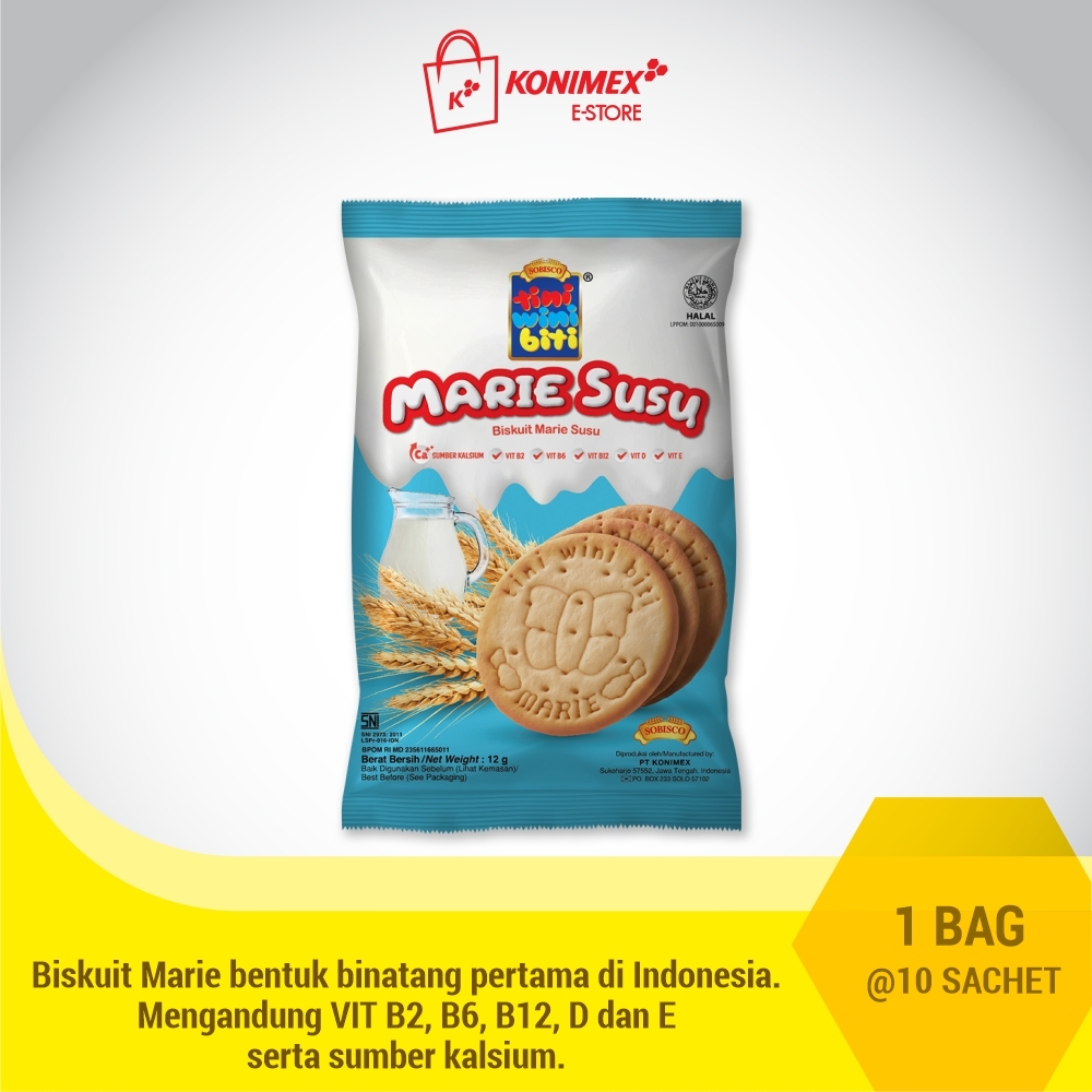 TINI WINI BITI Marie Susu 12Gr 10 Sachet