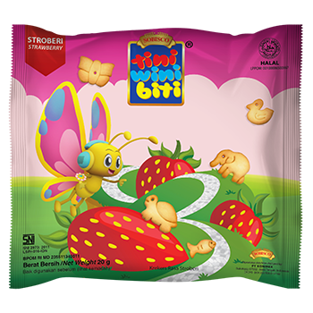 TINI WINI BITI STROBERI (dijual per 3 sak)