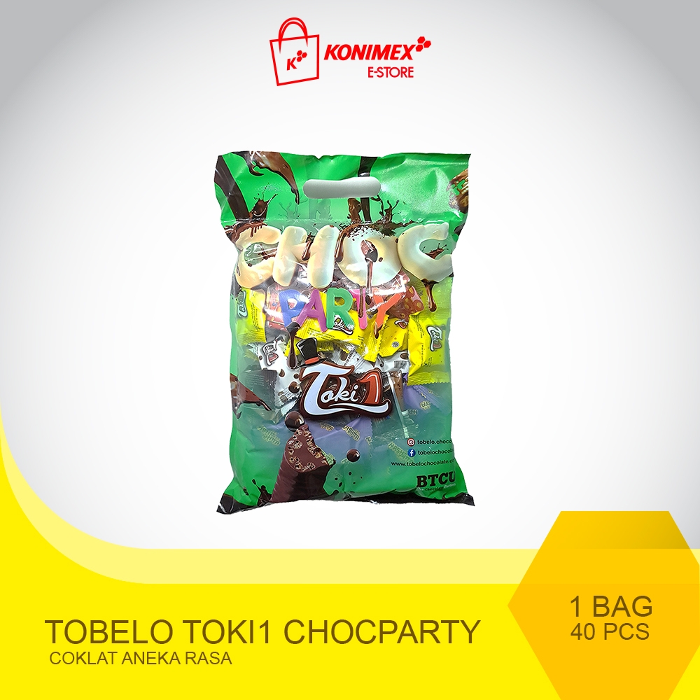 Tobelo Chocparty Bag isi 40pcs Coklat Original, Pisang, Mang