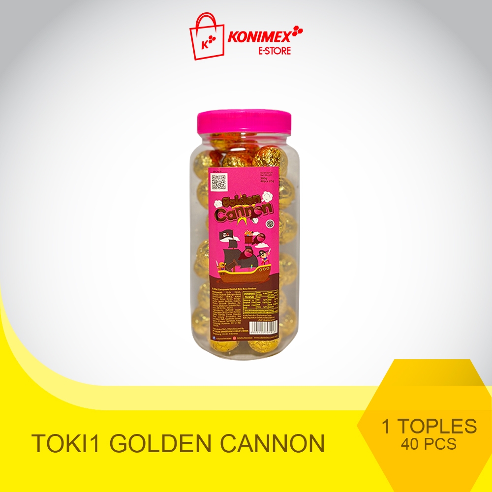 Tobelo Toki1 Golden Cannon Cokelat Strawberry 40pcs – 5gr